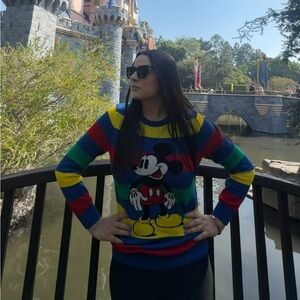 Disney Kids Sweater with Mickey Mouse - Blue, Red, Yellow, Green